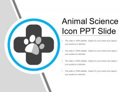 Animal science icon ppt slide