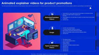 Animated ExplAIner Videos For Product Promotions Synthesia AI Video Generation Platform AI SS