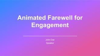 Animated Farewell For Engagement PPT Demonstration AT