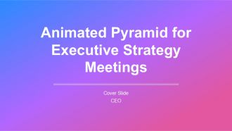 Animated Pyramid For Executive Strategy Meetings PPT Sample AT