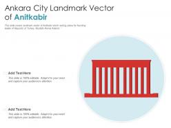 Ankara city landmark vector of anitkabir powerpoint presentation ppt template