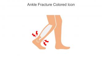 Ankle Fracture Colored Icon In Powerpoint Pptx Png And Editable Eps Format