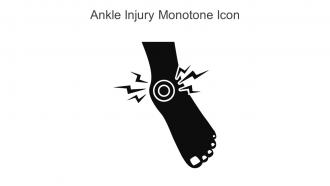 Ankle Injury Monotone Icon In Powerpoint Pptx Png And Editable Eps Format