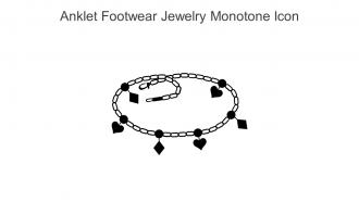 Anklet Footwear Jewelry Monotone Icon In Powerpoint Pptx Png And Editable Eps Format