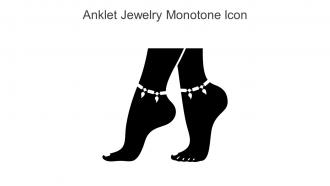 Anklet Jewelry Monotone Icon In Powerpoint Pptx Png And Editable Eps Format