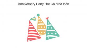 Anniversary Party Hat Colored Icon In Powerpoint Pptx Png And Editable Eps Format