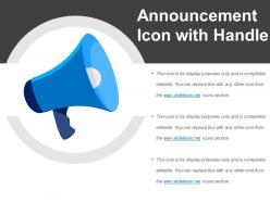 Announcement Icon With Handle