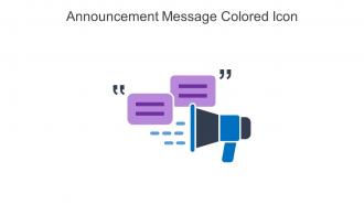 Announcement Message Colored Icon In Powerpoint Pptx Png And Editable Eps Format