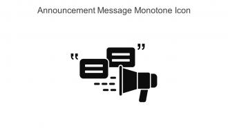 Announcement Message Monotone Icon In Powerpoint Pptx Png And Editable Eps Format