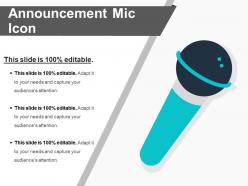 Announcement mic icon