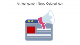 Announcement News Colored Icon In Powerpoint Pptx Png And Editable Eps Format