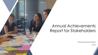 Annual Achievements Report For Stakeholders PPT Template AT