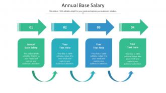 Annual base salary ppt powerpoint presentation ideas graphics cpb