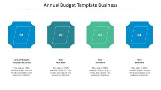 Annual Budget Template Business Ppt Powerpoint Presentation Pictures Vector Cpb