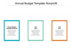 Annual budget template nonprofit ppt powerpoint presentation gallery graphic images cpb