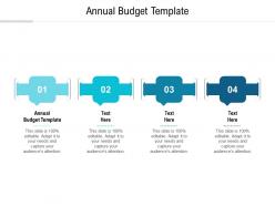 Annual budget template ppt powerpoint presentation outline portrait cpb