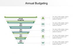Annual budgeting ppt powerpoint presentation portfolio objects cpb