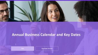 Annual Business Calendar And Key Dates PPT Structure AT Annual Business Calendar And Key Dates PPT Structure AT
