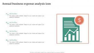 Annual Business Expense Analysis Icon