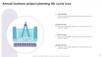 Annual Business Project Planning Life Cycle Icon