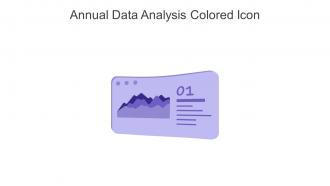 Annual Data Analysis Colored Icon In Powerpoint Pptx Png And Editable Eps Format