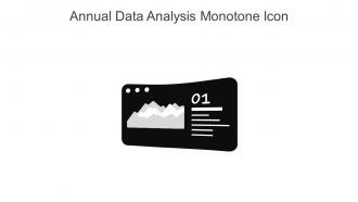 Annual Data Analysis Monotone Icon In Powerpoint Pptx Png And Editable Eps Format