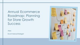 Annual Ecommerce Roadmap Planning For Store Growth Success PPT PowerPoint AT