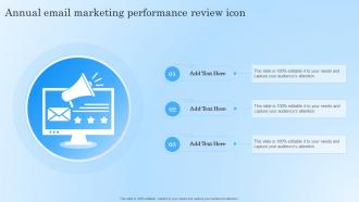 Annual Email Marketing Performance Review Icon