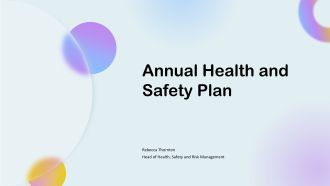 Annual Health And Safety Plan PPT Sample VA