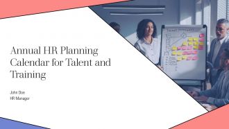 Annual HR Planning Calendar For Talent And Training PPT Mockup AT