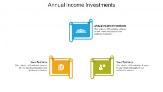 Annual income investments ppt powerpoint presentation slides background cpb