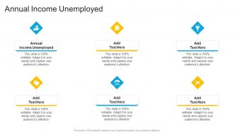 Annual Income Unemployed In Powerpoint And Google Slides Cpb