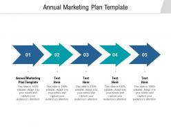 Annual marketing plan template ppt powerpoint presentation outline samples cpb