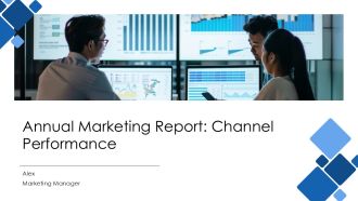 Annual Marketing Report Channel Performance PPT Graphics AT
