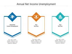 Annual net income unemployment ppt powerpoint presentation infographics outfit cpb