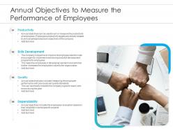 Annual Objectives To Measure The Performance Of Employees