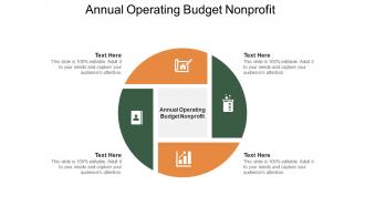 Annual operating budget nonprofit ppt powerpoint presentation slides inspiration cpb