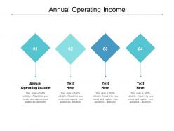 Annual operating income ppt powerpoint presentation styles design templates cpb