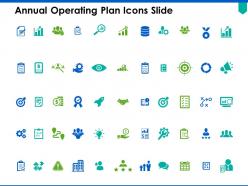 Annual operating plan icons slide checklist c308 ppt powerpoint presentation pictures ideas