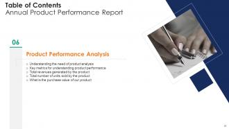 Annual Product Performance Report Powerpoint Presentation Slides