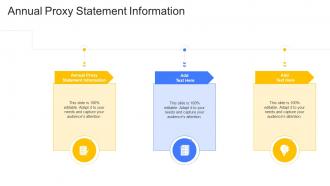 Annual Proxy Statement Information In Powerpoint And Google Slides Cpb