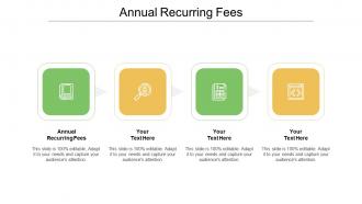 Annual recurring fees ppt powerpoint presentation professional format ideas cpb