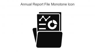 Annual Report File Monotone Icon In Powerpoint Pptx Png And Editable Eps Format