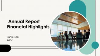 Annual Report Financial Highlights PPT Information AT Annual Report Financial Highlights PPT Information AT