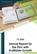 Annual report for the firm with profitable growth pdf doc ppt document report template