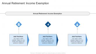 Annual Retirement Income Exemption In Powerpoint And Google Slides Cpb