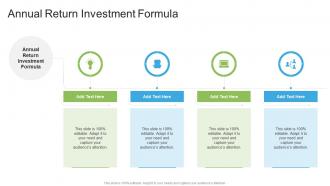 Annual Return Investment Formula In Powerpoint And Google Slides Cpb