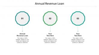 Annual revenue loan ppt powerpoint presentation model gridlines cpb