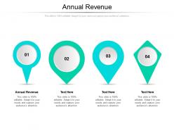 Annual revenue ppt powerpoint presentation file shapes cpb