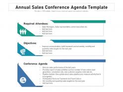 Annual sales conference agenda template